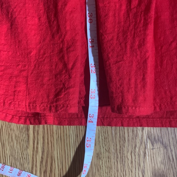 Red Flowey Peplum Sleeve Midi Dress WITH POCKETS - Picture 14 of 15